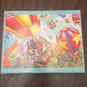 HuaDaDa  Flying dogs  Hot Air Balloon Puzzle. 1000piece complete. Excellent cond